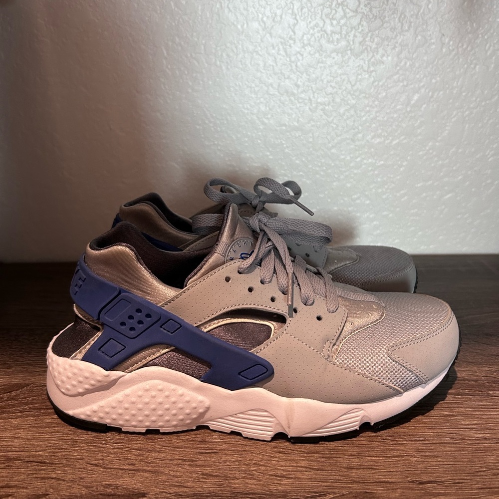 Nike Air Huarache Ultra Shoes Big Kids 6.5 Gray Blue